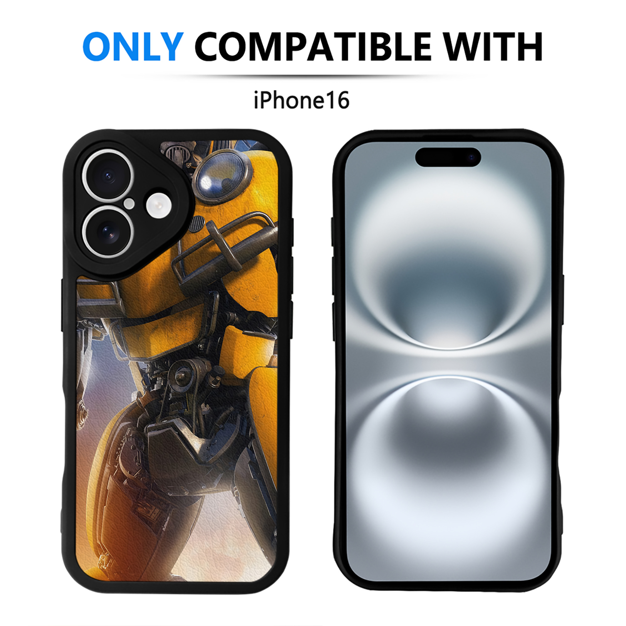 （画像用） Transformers トランスフォーマー 【iPhone 16シリーズ対応】シリコンスマホケース（レザー調） 材質：シリコン